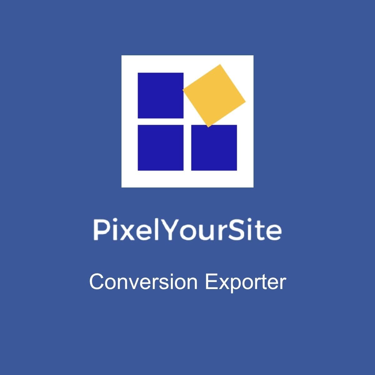 Screenshot of PixelYourSite Conversion Exporter interface