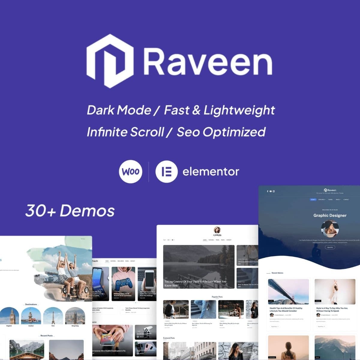 Screenshot of Raveen interface