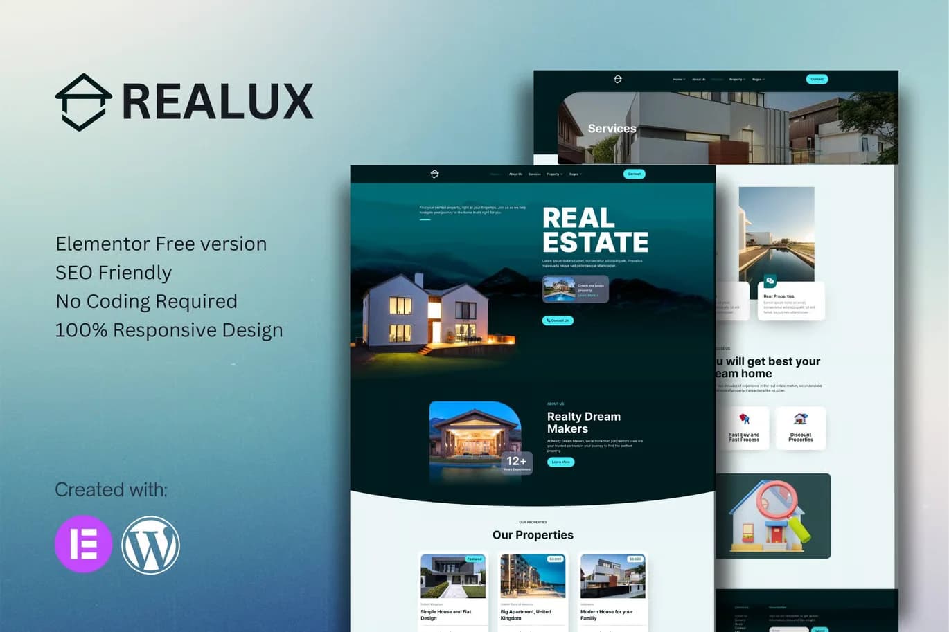 Screenshot of Realux interface