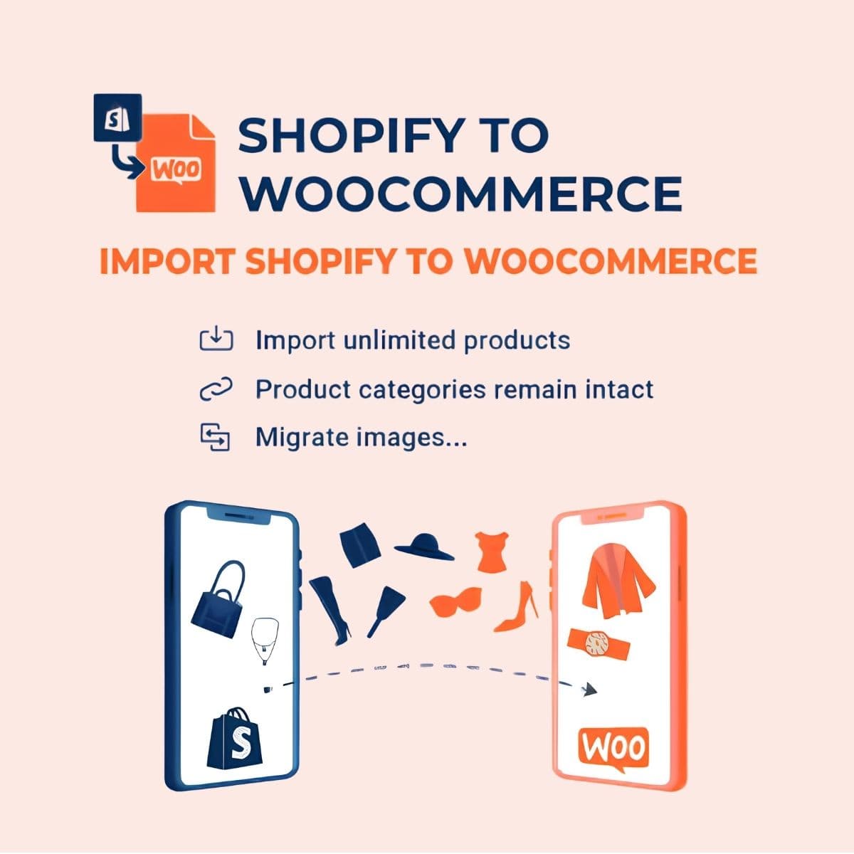 Screenshot of S2W - Import Shopify to WooCommerce interface