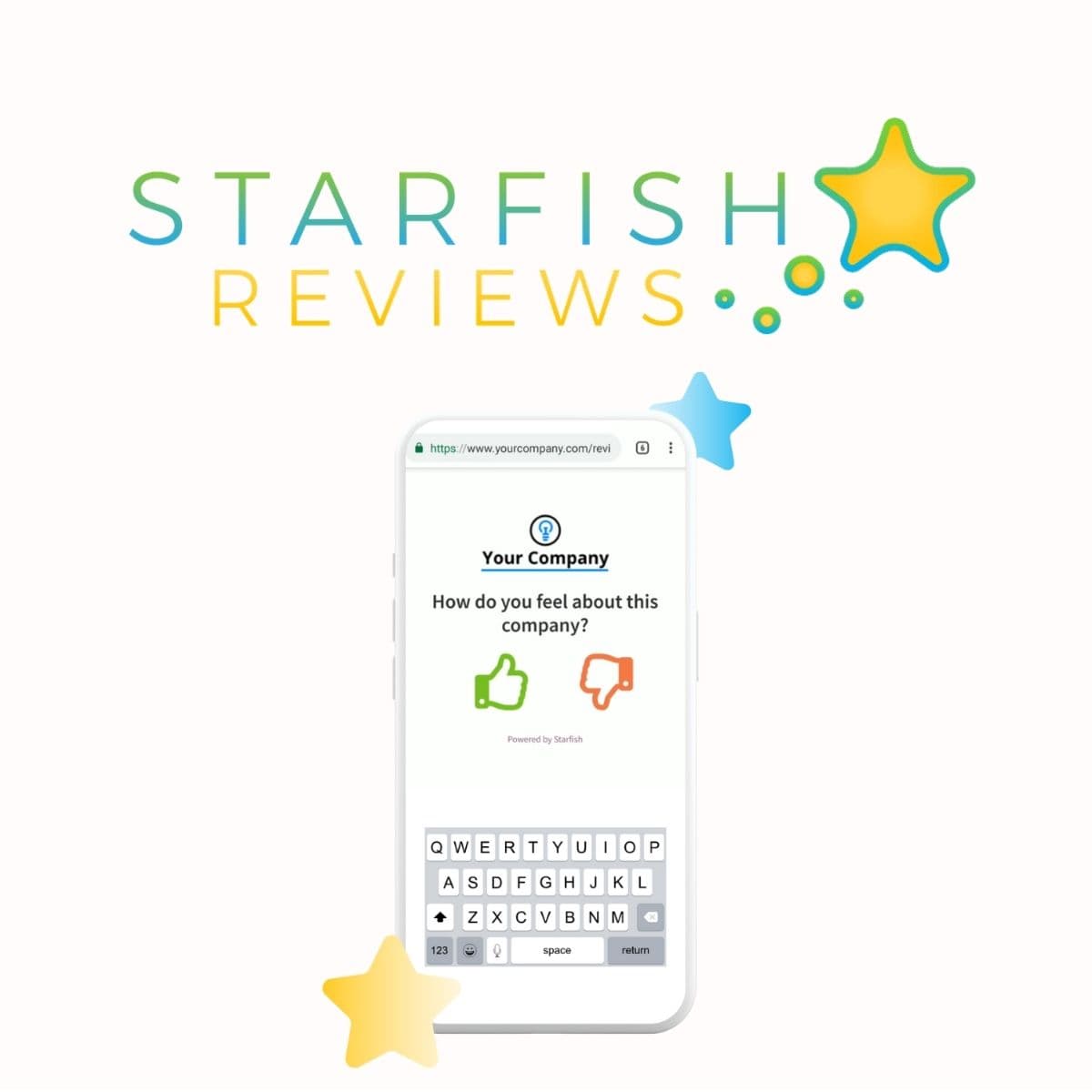 Screenshot of Starfish Reviews interface