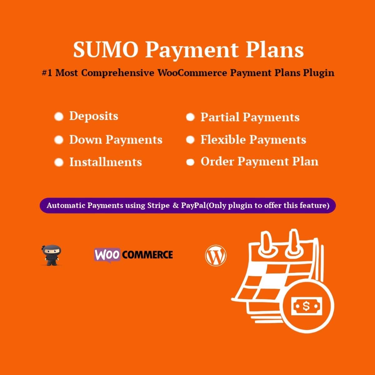 Screenshot of SUMO WooCommerce Payment Plans interface