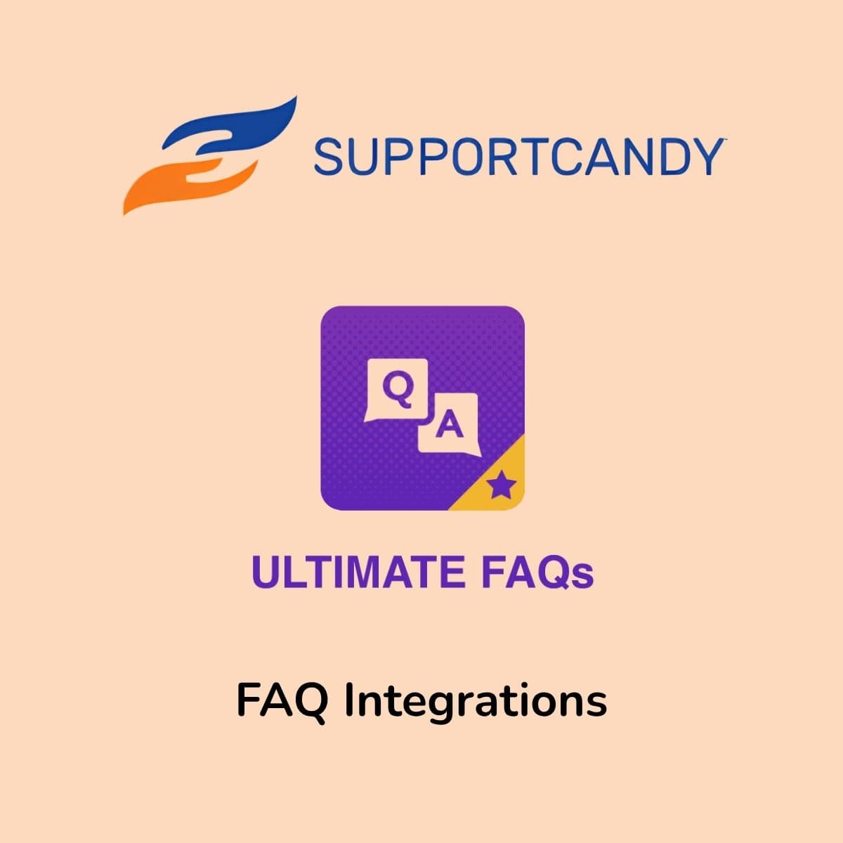 Screenshot of SupportCandy FAQ Integrations interface
