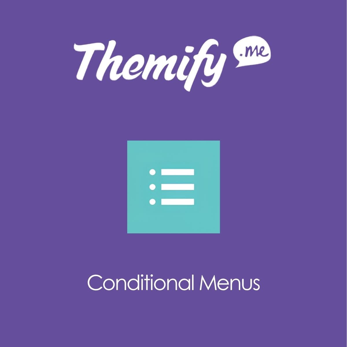 Themify Conditional Menus - WordPress Plugin/Theme Screenshot of Themify Conditional Menus interface