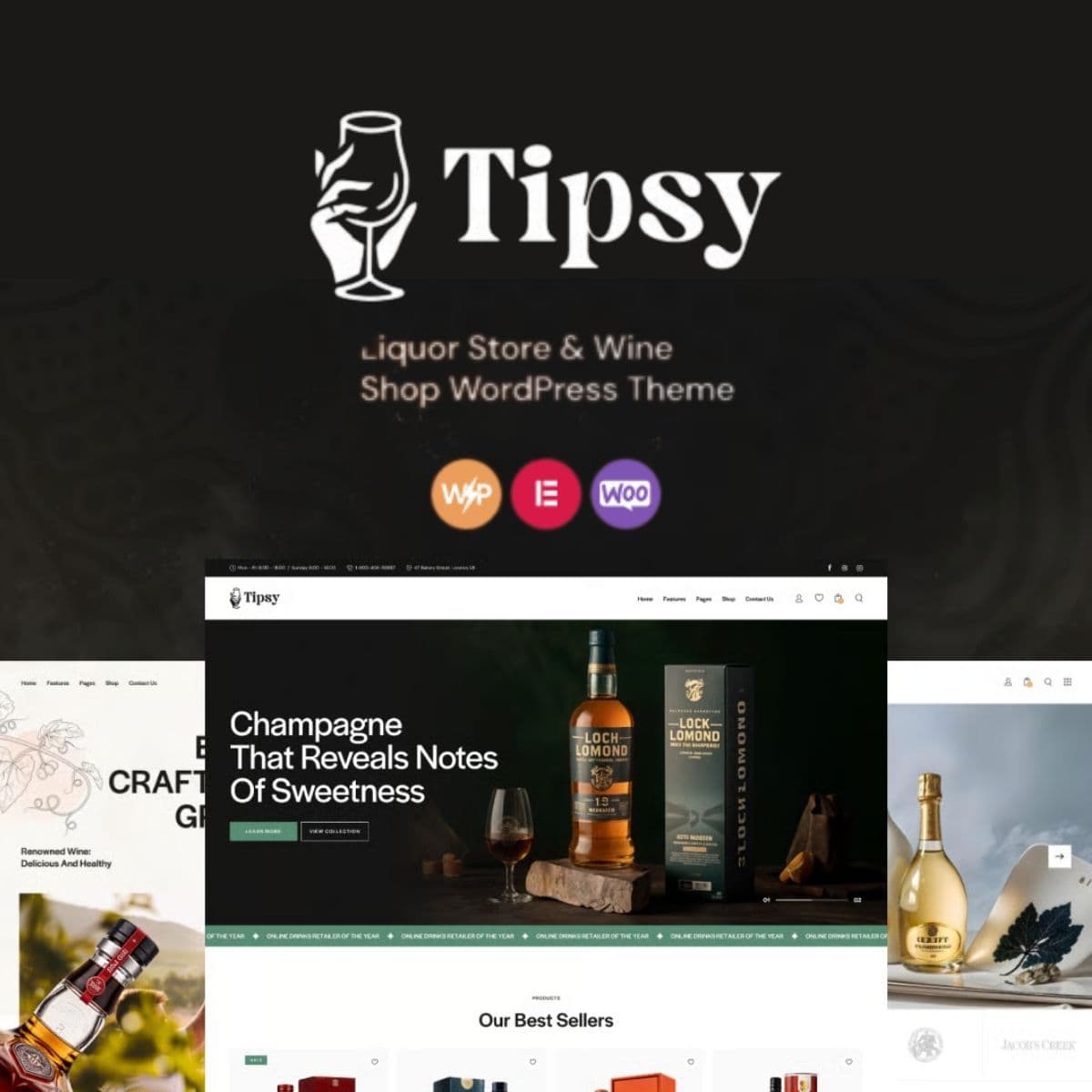 Screenshot of Tipsy interface