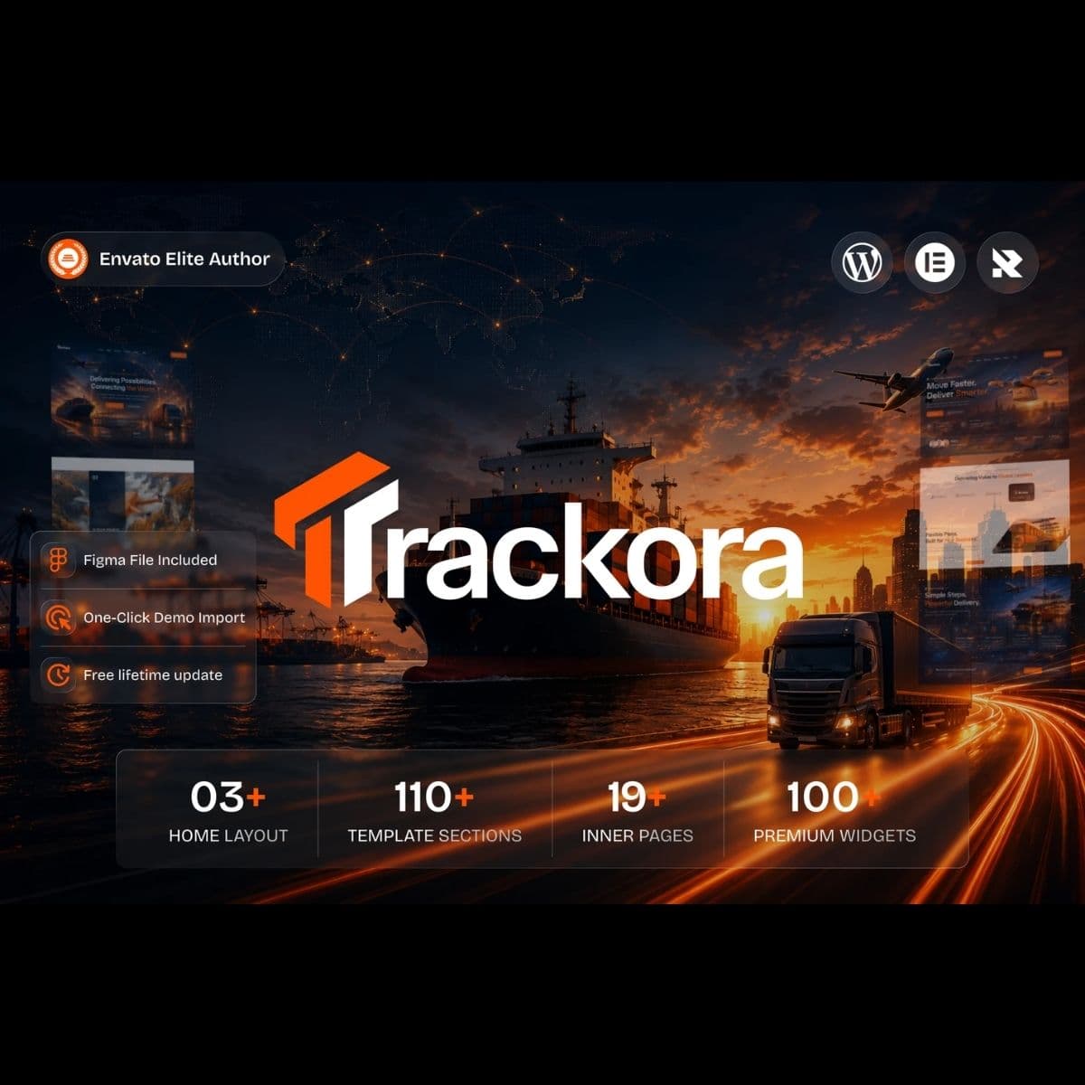 Screenshot of Trackora interface