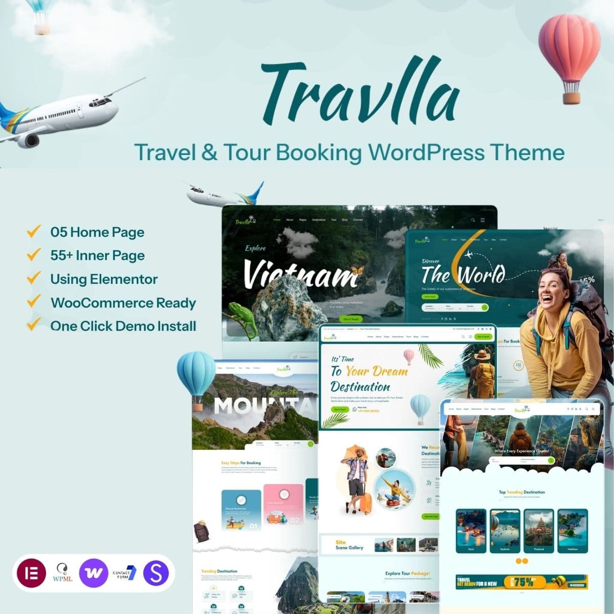 Screenshot of Travlla interface