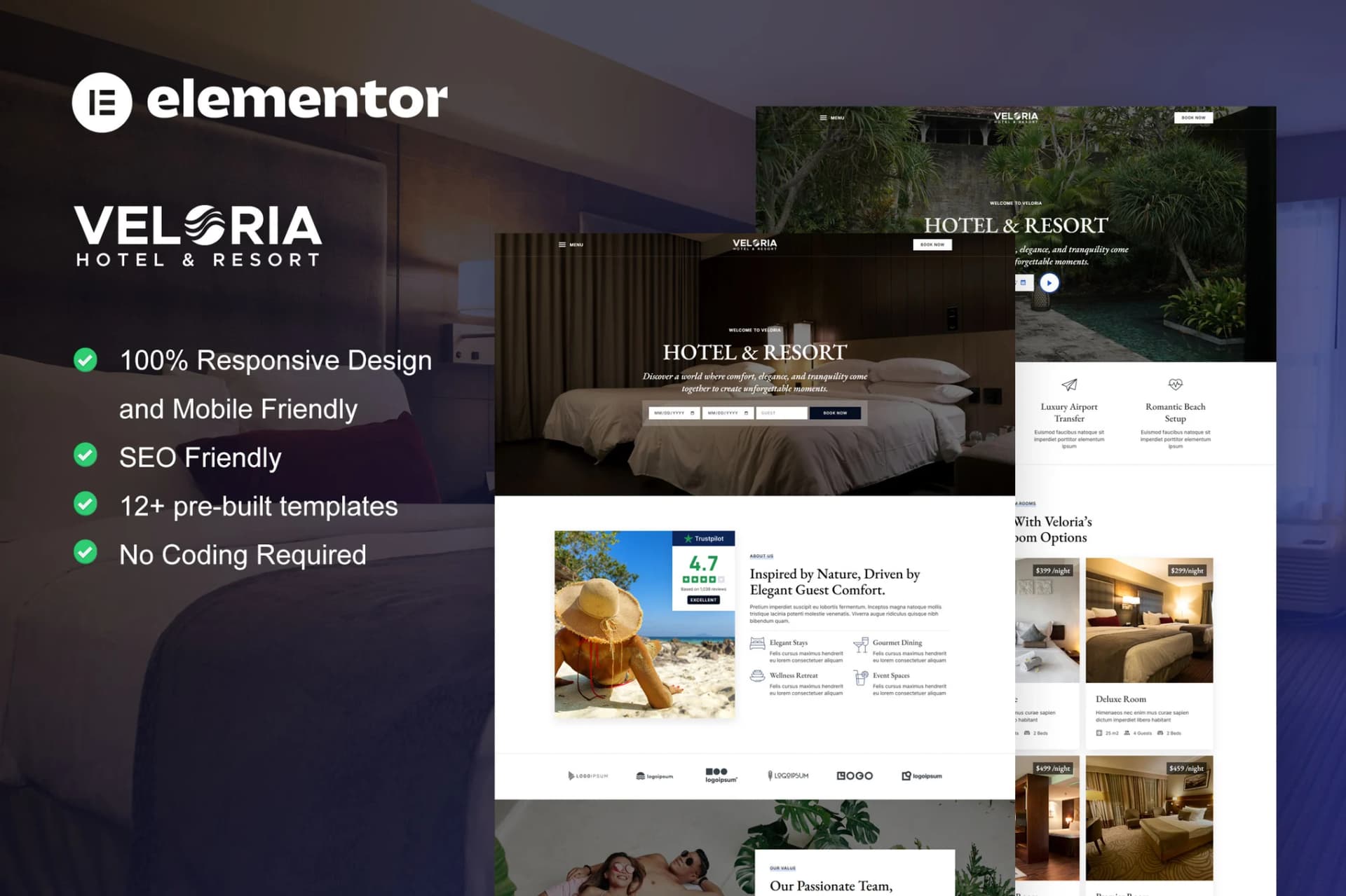 Screenshot of Veloria interface