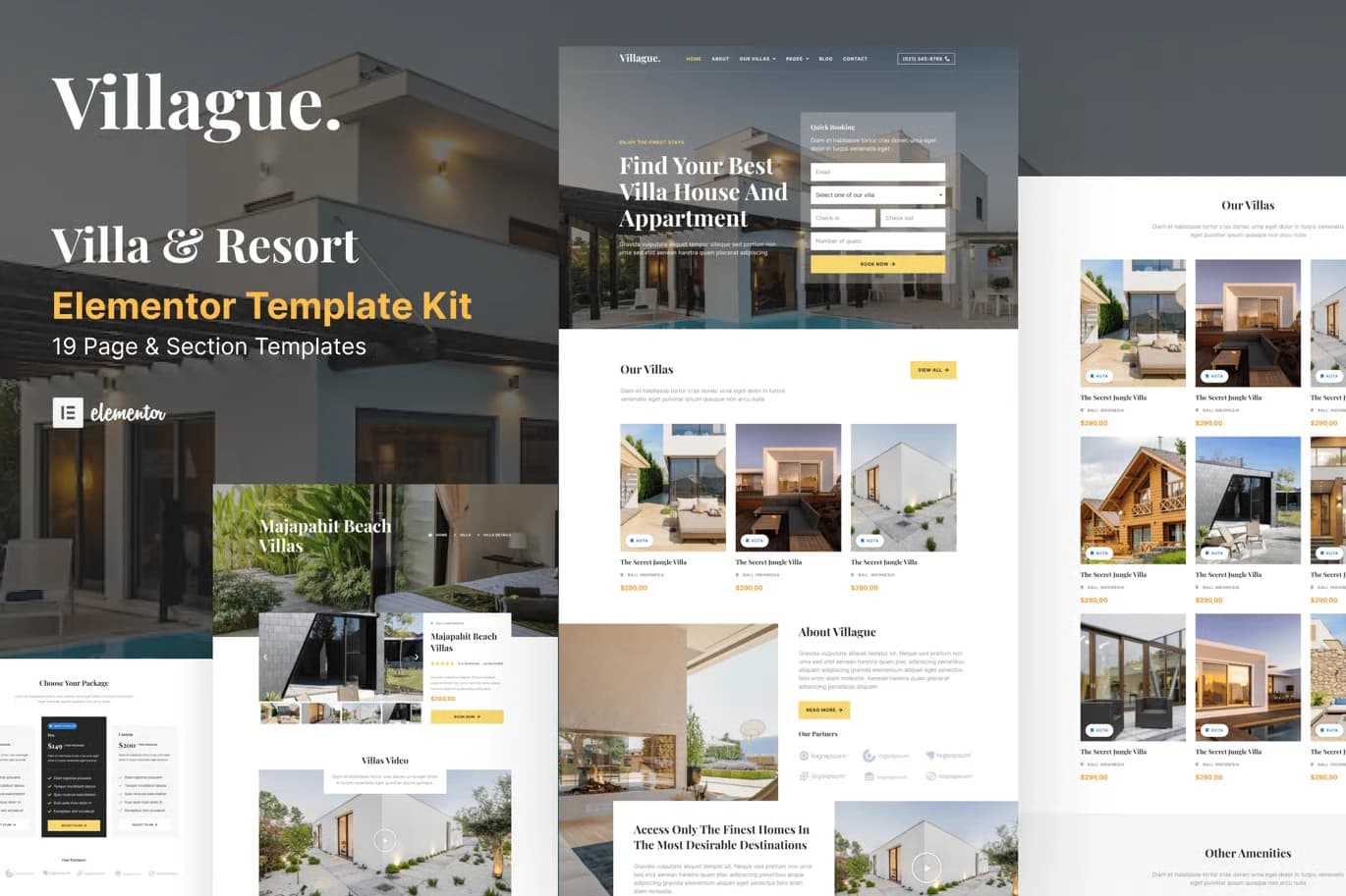 Screenshot of Villague interface