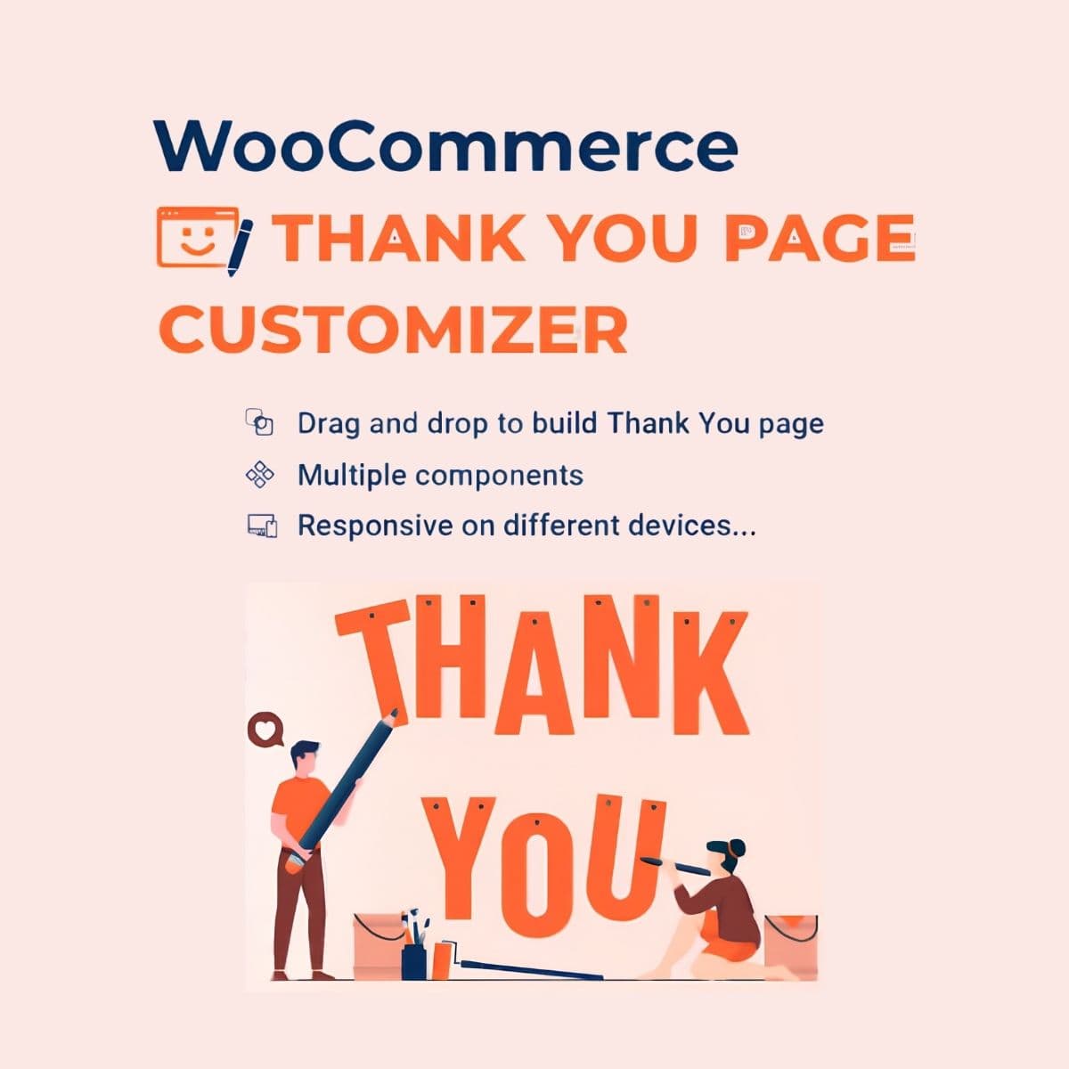Screenshot of WooCommerce Thank You Page Customizer interface