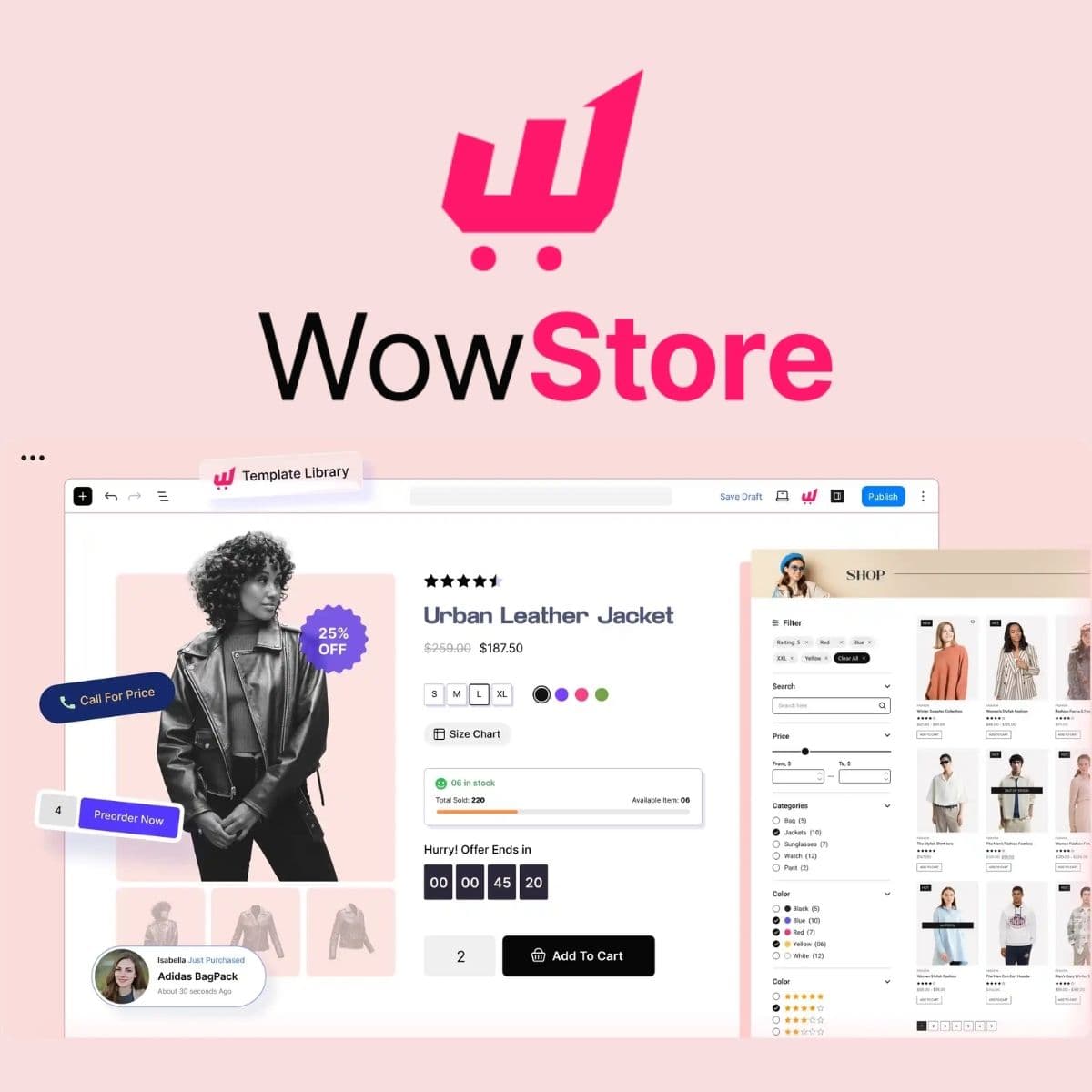 Screenshot of WowStore Pro interface