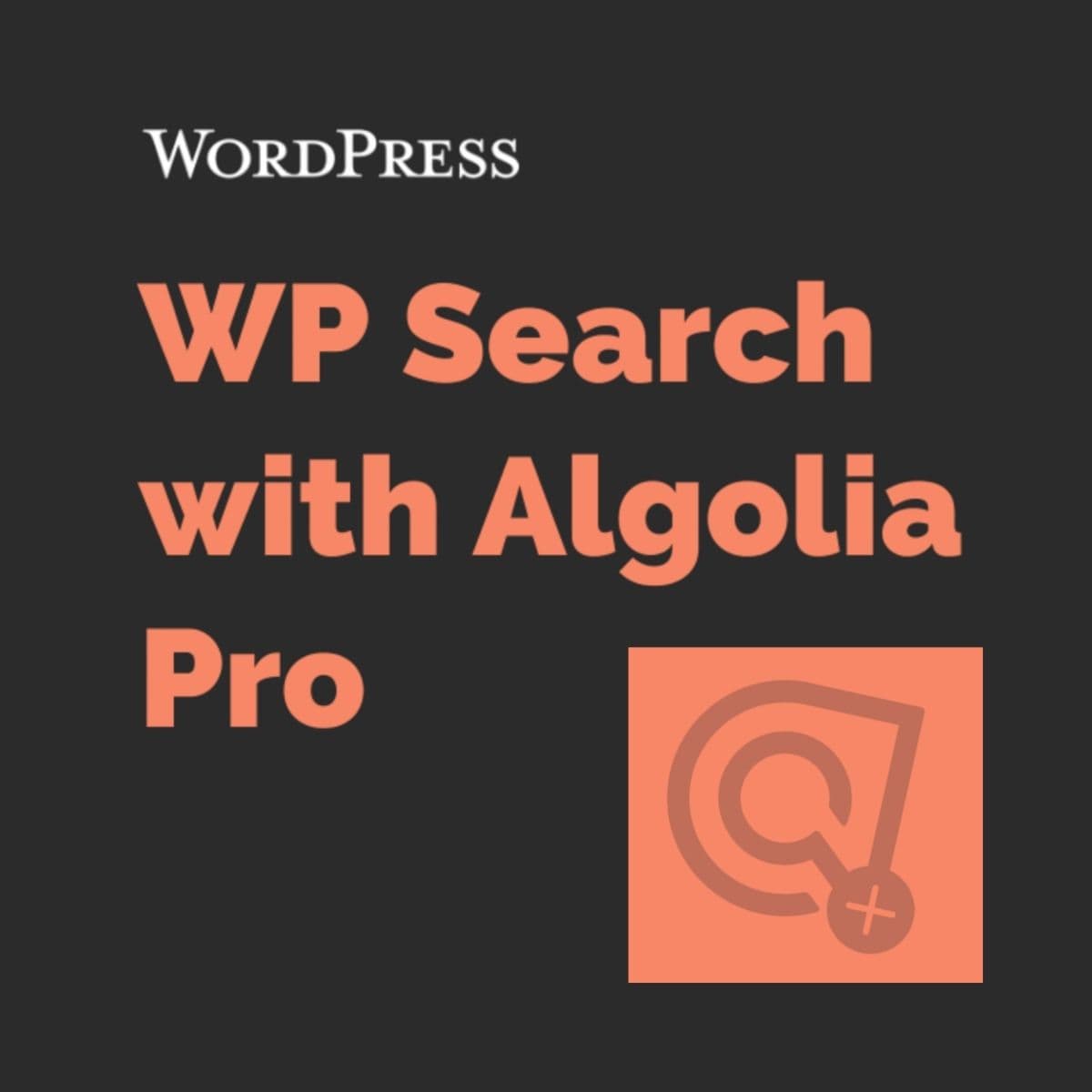 Screenshot of WP Search with Algolia Pro interface