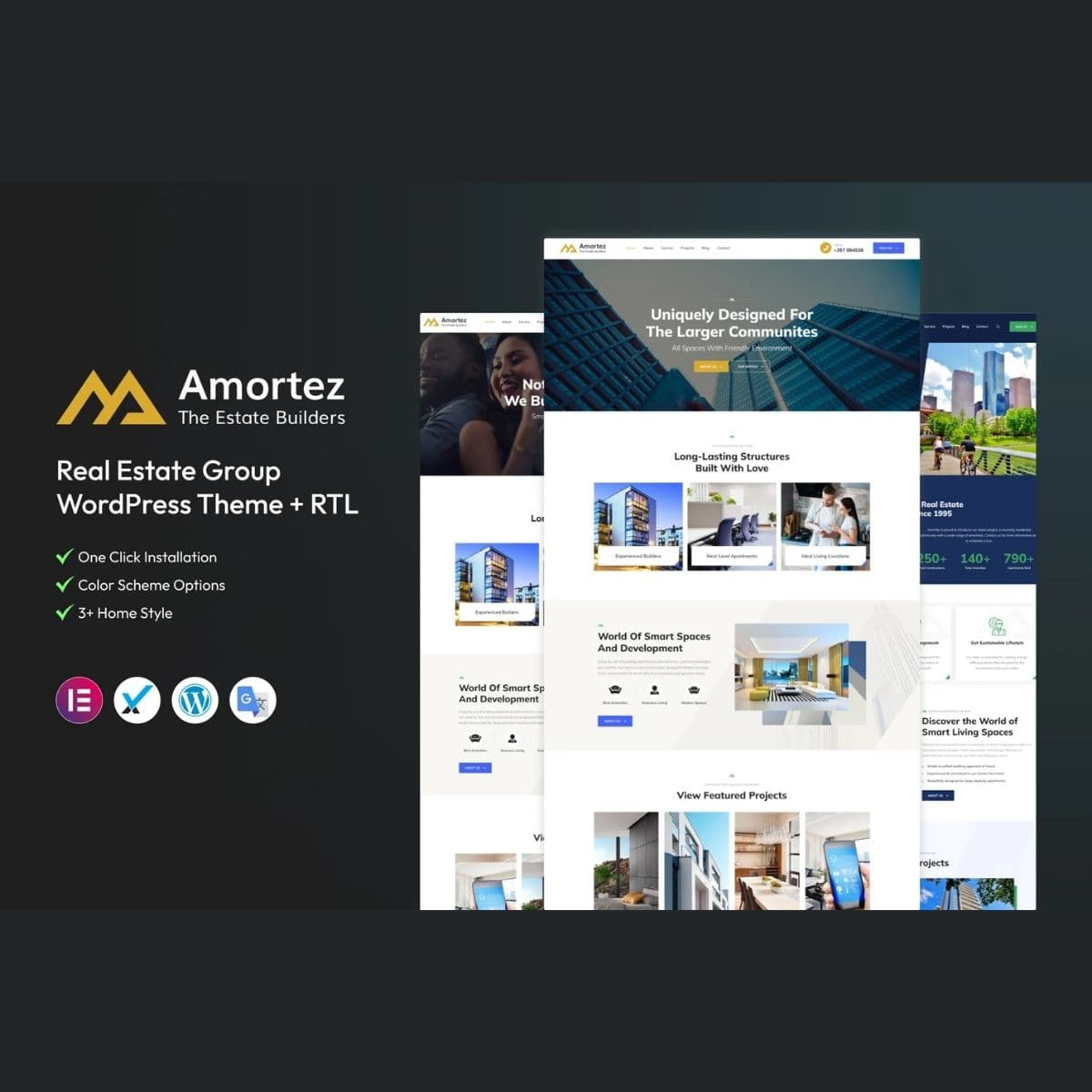 Amortez – Real Estate Group WordPress Theme + RTL