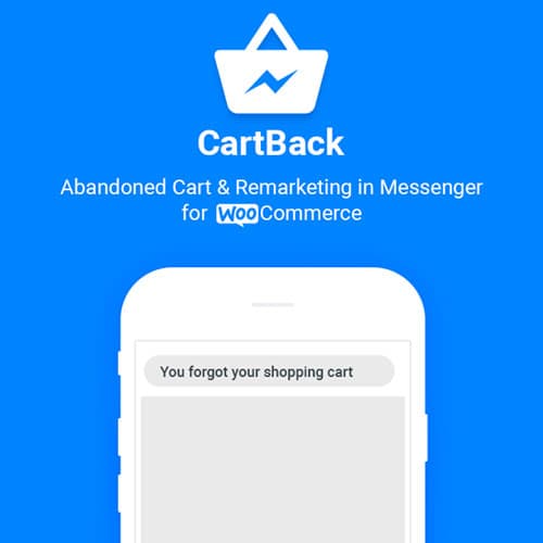 CartBack - WooCommerce Abandoned Cart & Remarketing in Facebook Messenger