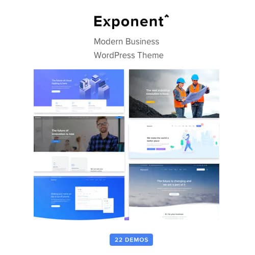 Exponent - Modern Multi-Purpose Business WordPress theme Exponent - Modern Multi-Purpose Business WordPress theme