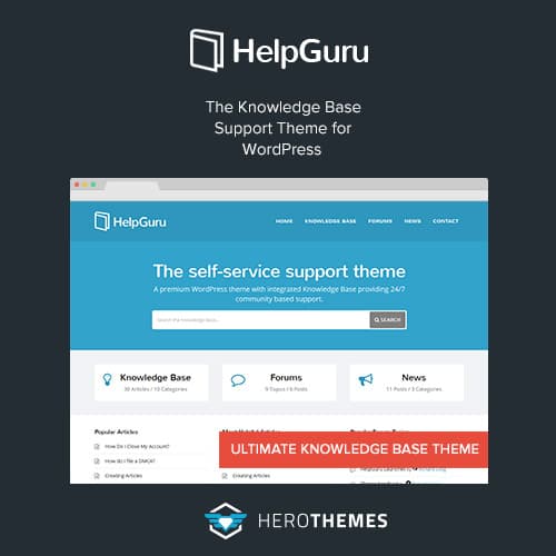HelpGuru - A Self-Service Knowledge Base WordPress Theme HelpGuru - A Self-Service Knowledge Base WordPress Theme