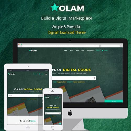 Olam - WordPress Easy Digital Downloads Theme, Digital Marketplace, Bookings Olam - WordPress Easy Digital Downloads Theme, Digital Marketplace, Bookings