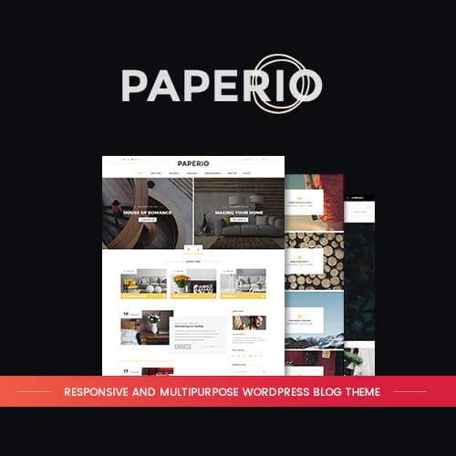 Paperio - Responsive and Multipurpose WordPress Blog Theme Paperio - Responsive and Multipurpose WordPress Blog Theme