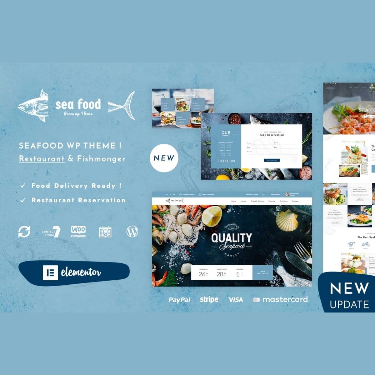Pesce - Seafood Restaurant WordPress