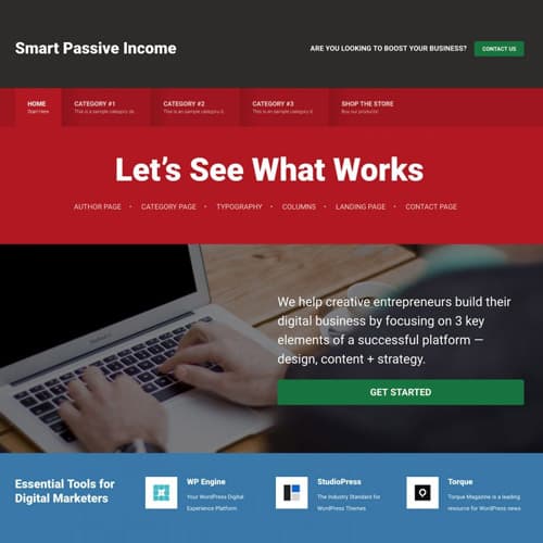 StudioPress Smart Passive Income Pro Genesis WordPress Theme StudioPress Smart Passive Income Pro Genesis WordPress Theme