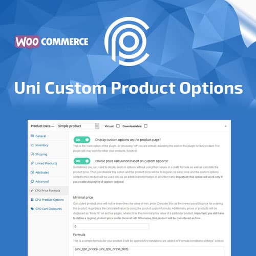 Uni CPO - WooCommerce Options and Price Calculation Formulas Uni CPO - WooCommerce Options and Price Calculation Formulas