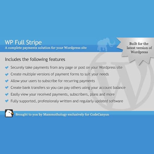 WP Full Stripe - Subscription and payment plugin for WordPress WP Full Stripe - Subscription and payment plugin for WordPress