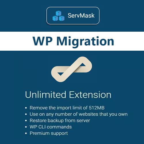 All in One WP Migration Unlimited Extension - WordPress Plugin/Theme Screenshot of All in One WP Migration Unlimited Extension interface
