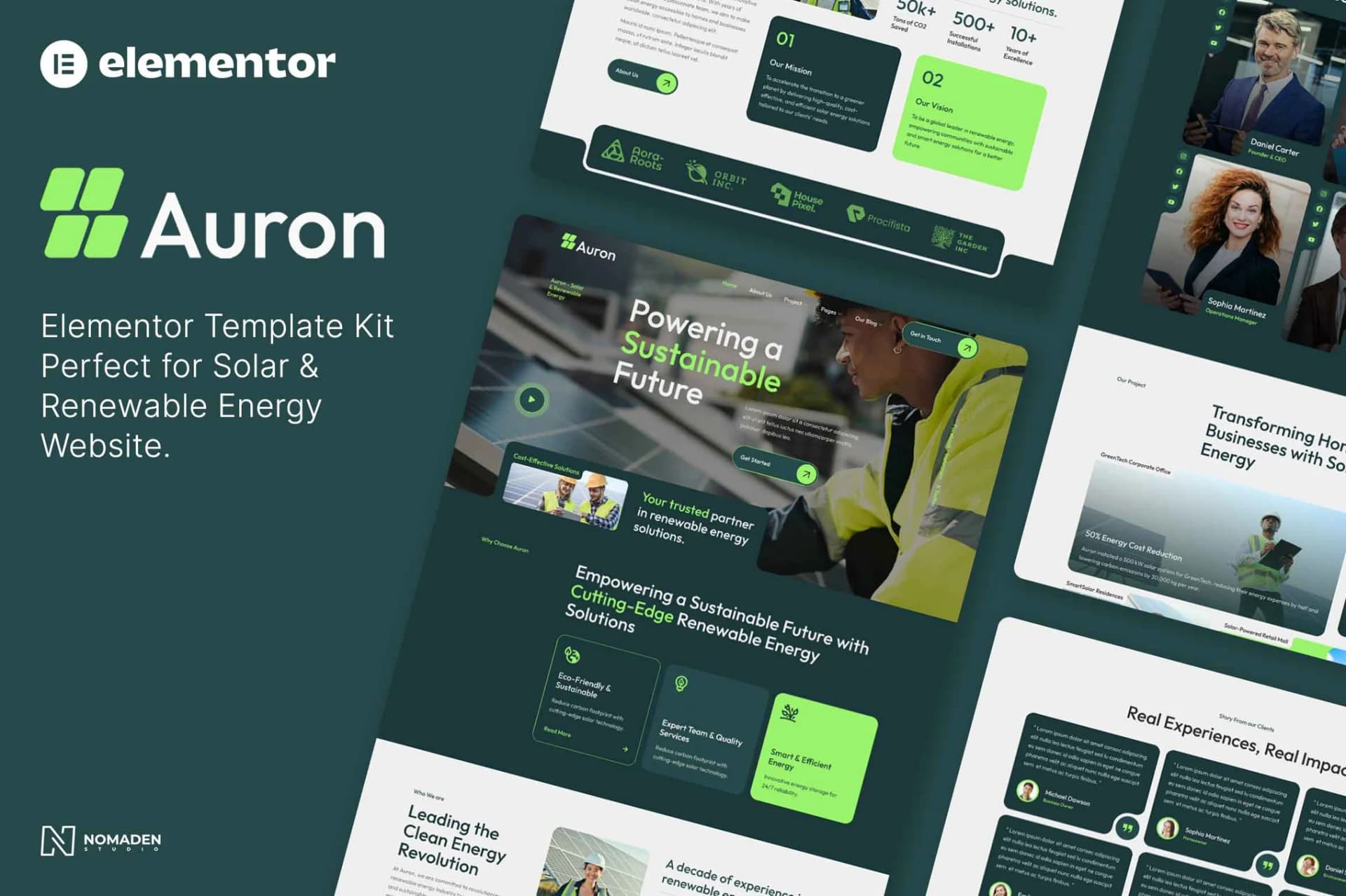 Auron - WordPress Plugin/Theme Screenshot of Auron interface