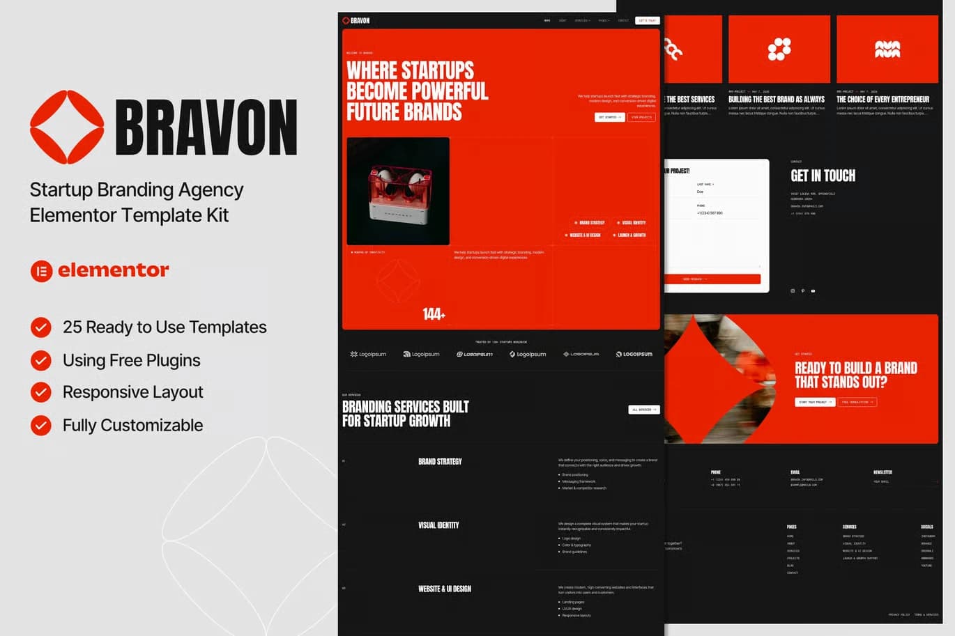 Screenshot of Bravon interface