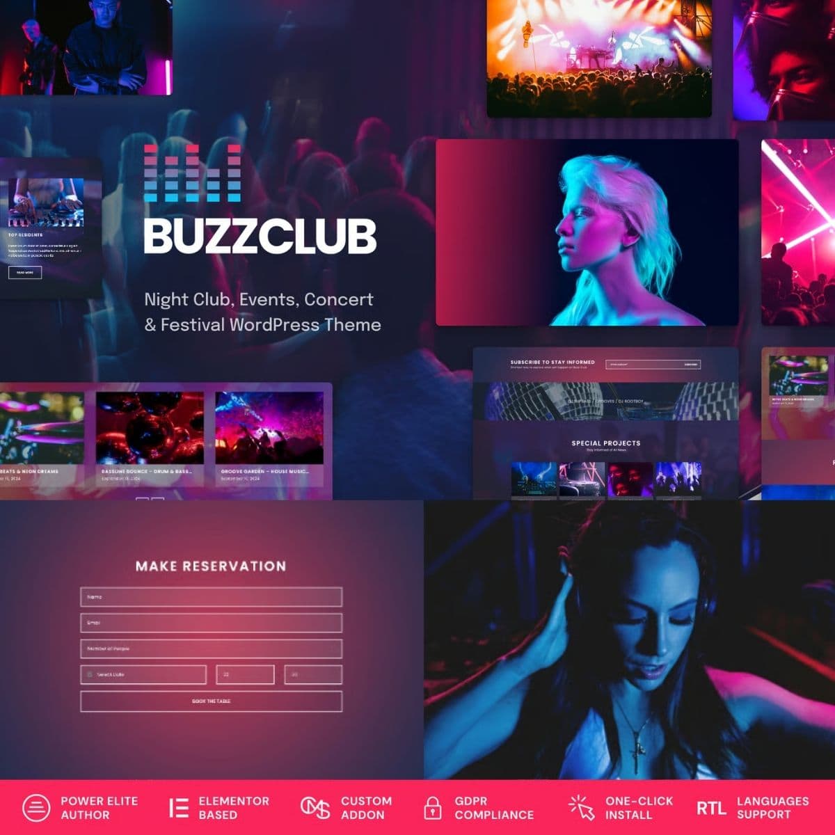 Buzz Club Night Club DJ Music Festival Event WordPress Theme Buzz Club – Night Club, DJ & Music Festival Event WordPress Theme Preview