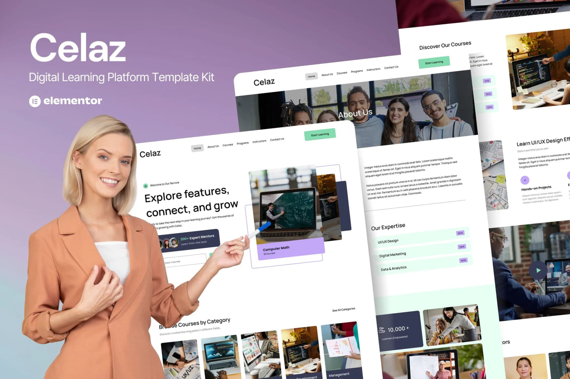 Celaz - WordPress Plugin/Theme Screenshot of Celaz interface