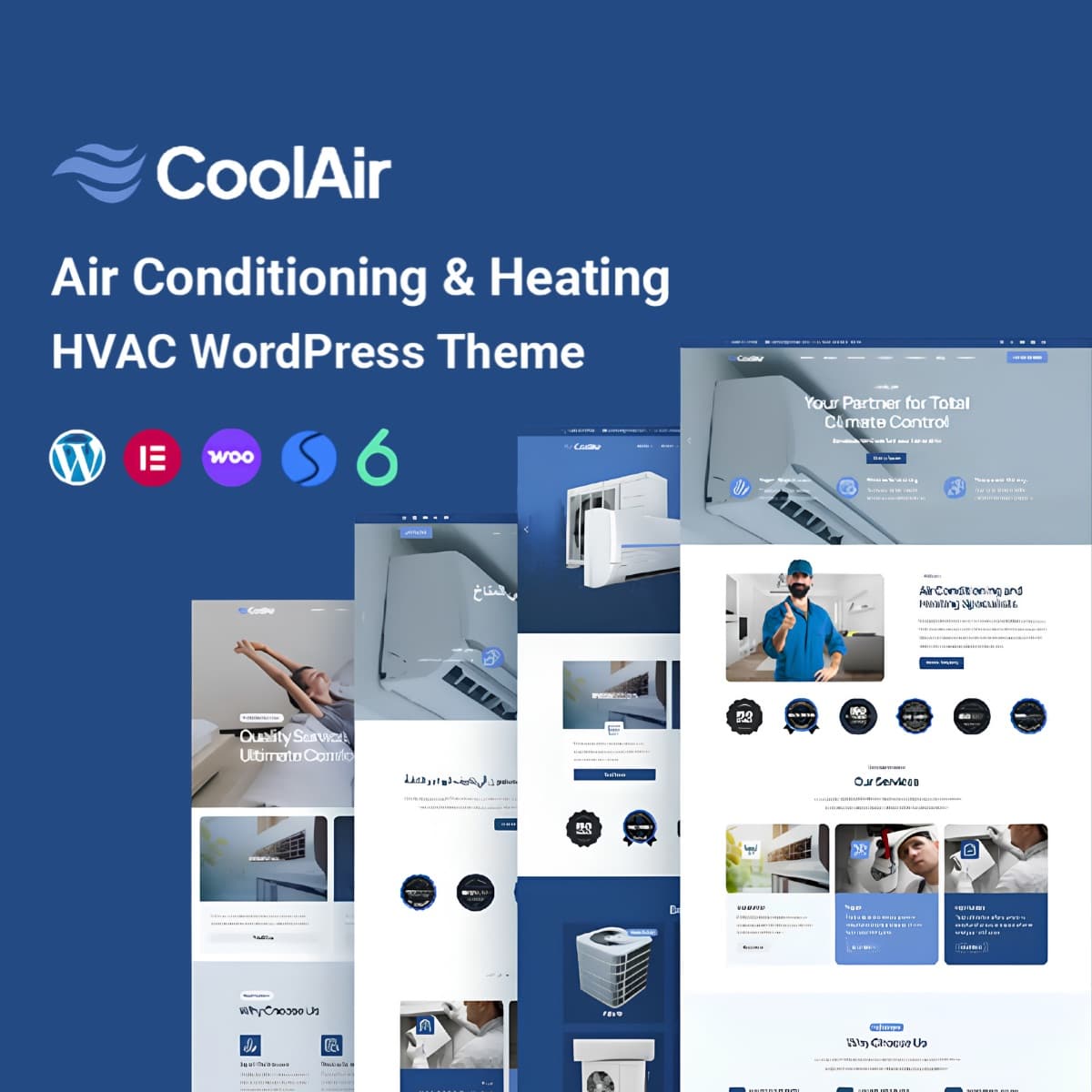 Coolair - WordPress Plugin/Theme Screenshot of Coolair interface