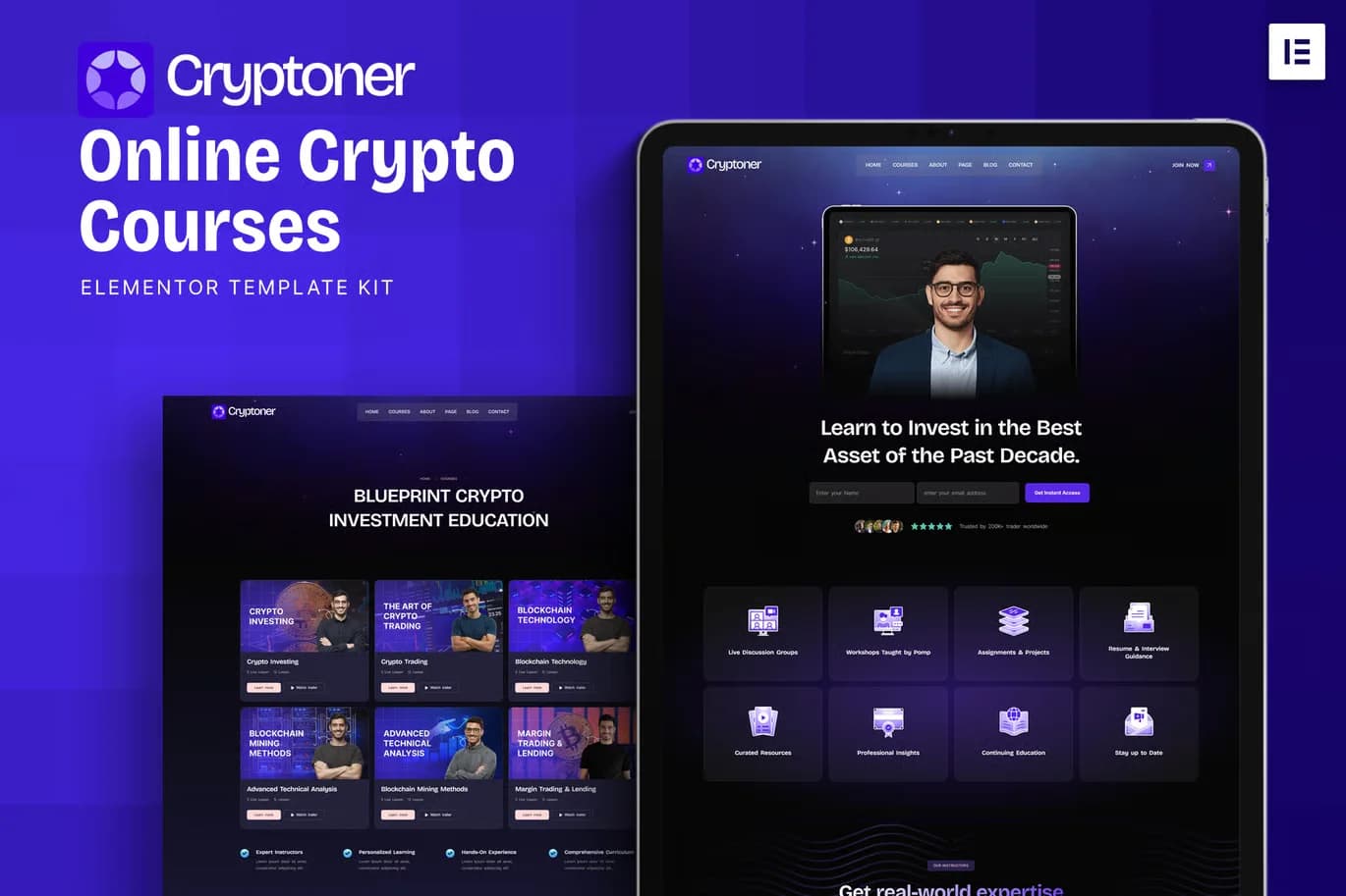 Cryptoner - WordPress Plugin/Theme Screenshot of Cryptoner interface