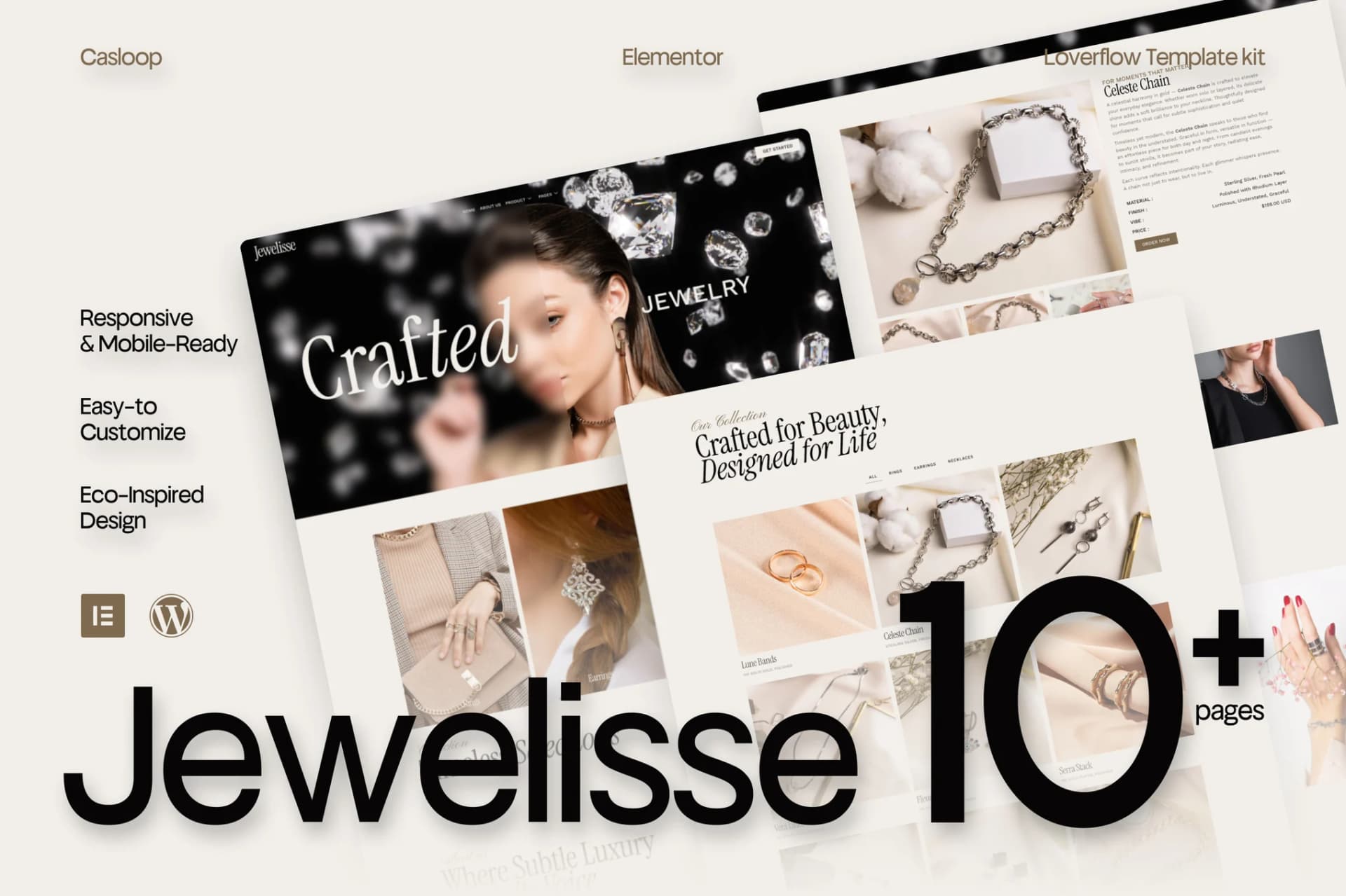 Jewelisse - WordPress Plugin/Theme Screenshot of Jewelisse interface