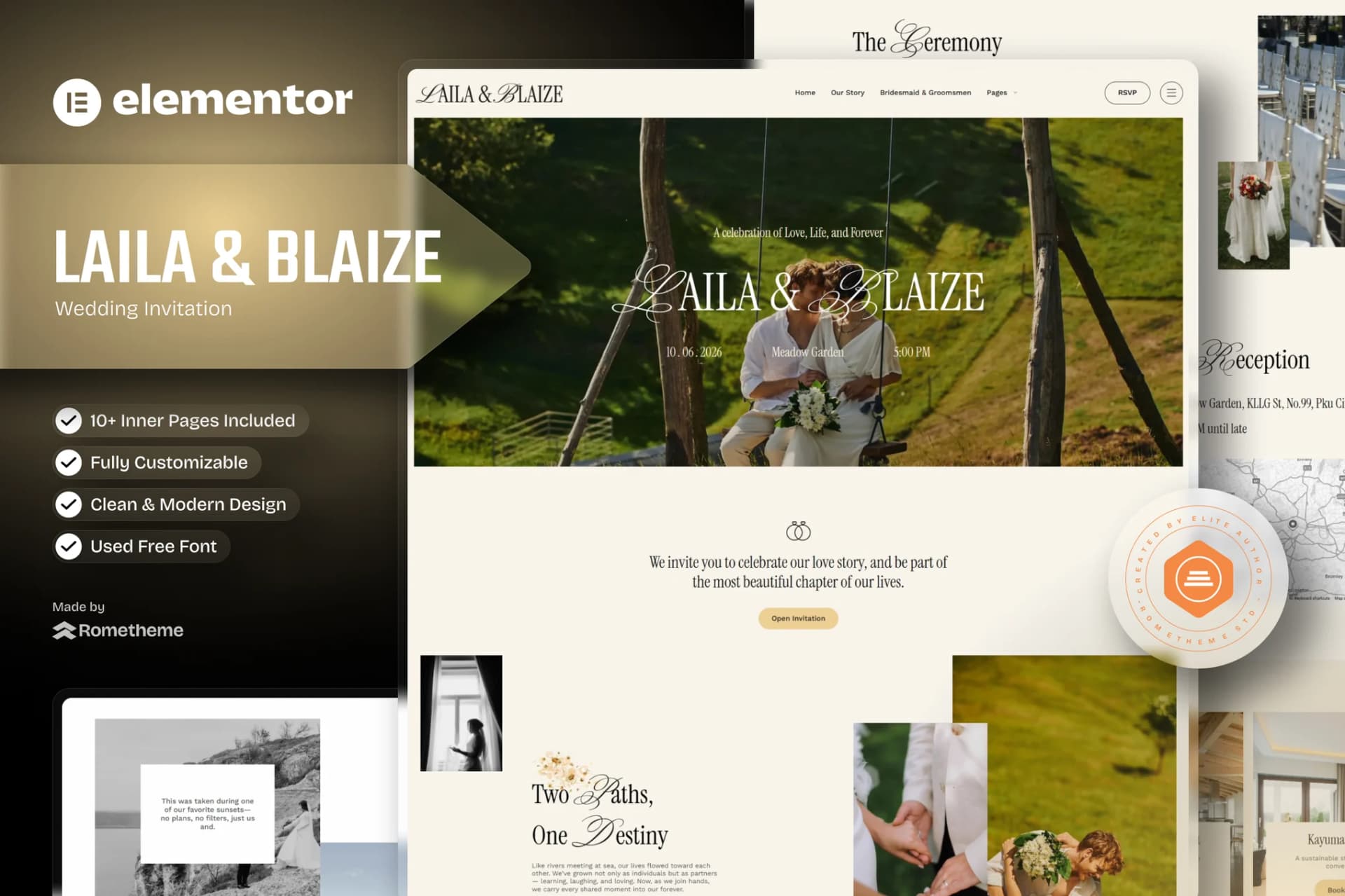 Laila & Blaize - WordPress Plugin/Theme Screenshot of Laila & Blaize interface