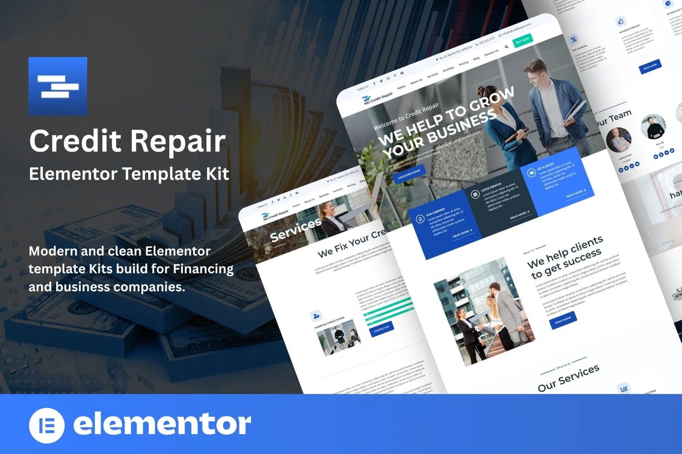 ND Credit Repair - WordPress Plugin/Theme Screenshot of ND Credit Repair interface