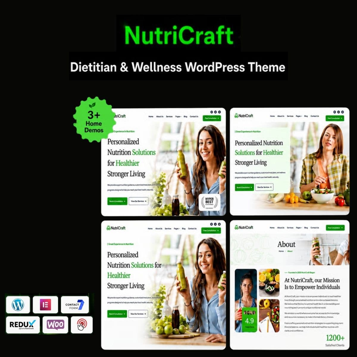 Screenshot of NutriCraft interface
