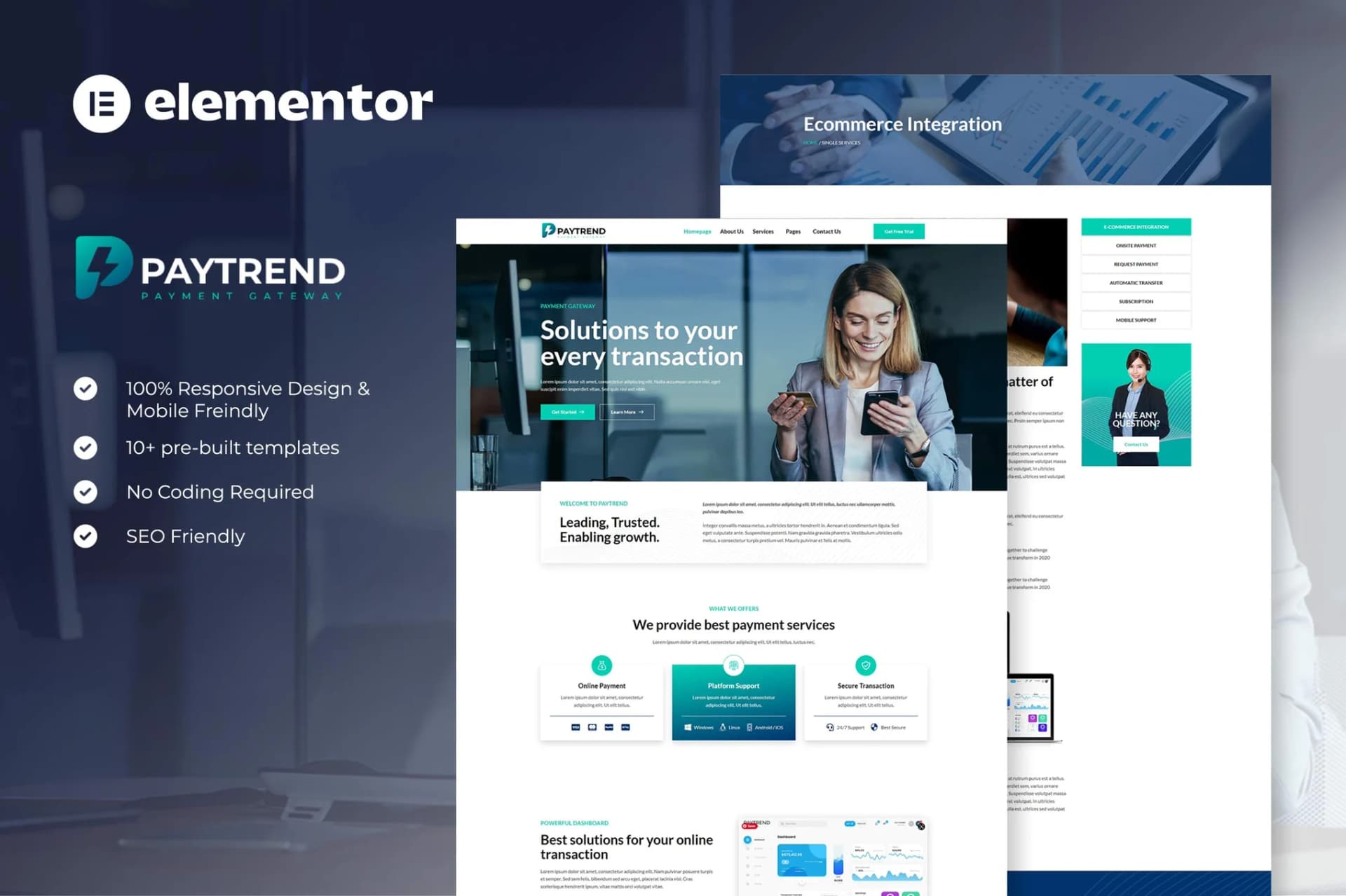 Paytrend - WordPress Plugin/Theme Screenshot of Paytrend interface