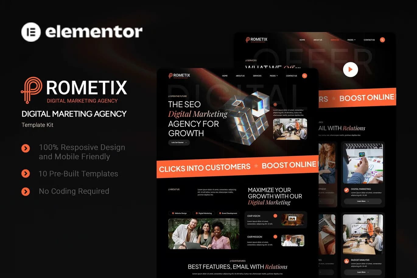 Screenshot of Prometix interface