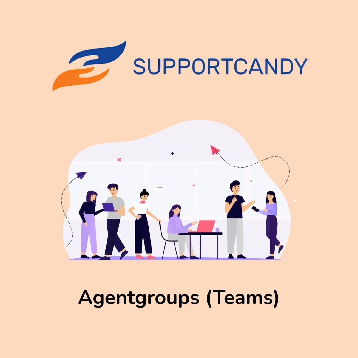 Screenshot of SupportCandy Agentgroups interface