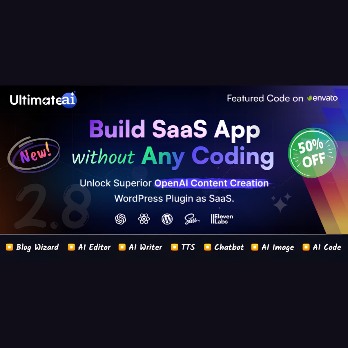 UltimateAI - WordPress Plugin/Theme Screenshot of UltimateAI interface