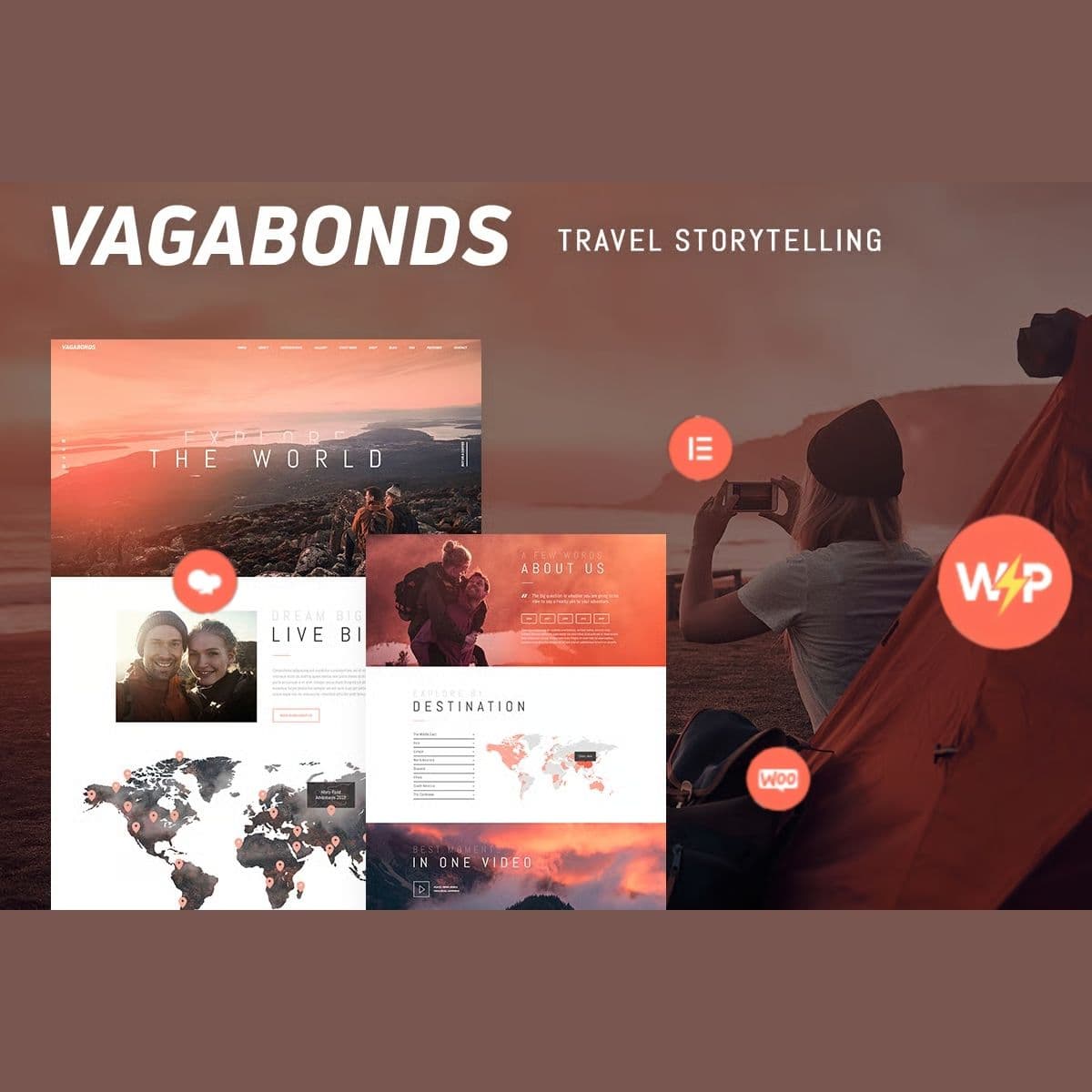 Vagabonds - WordPress Plugin/Theme Screenshot of Vagabonds interface