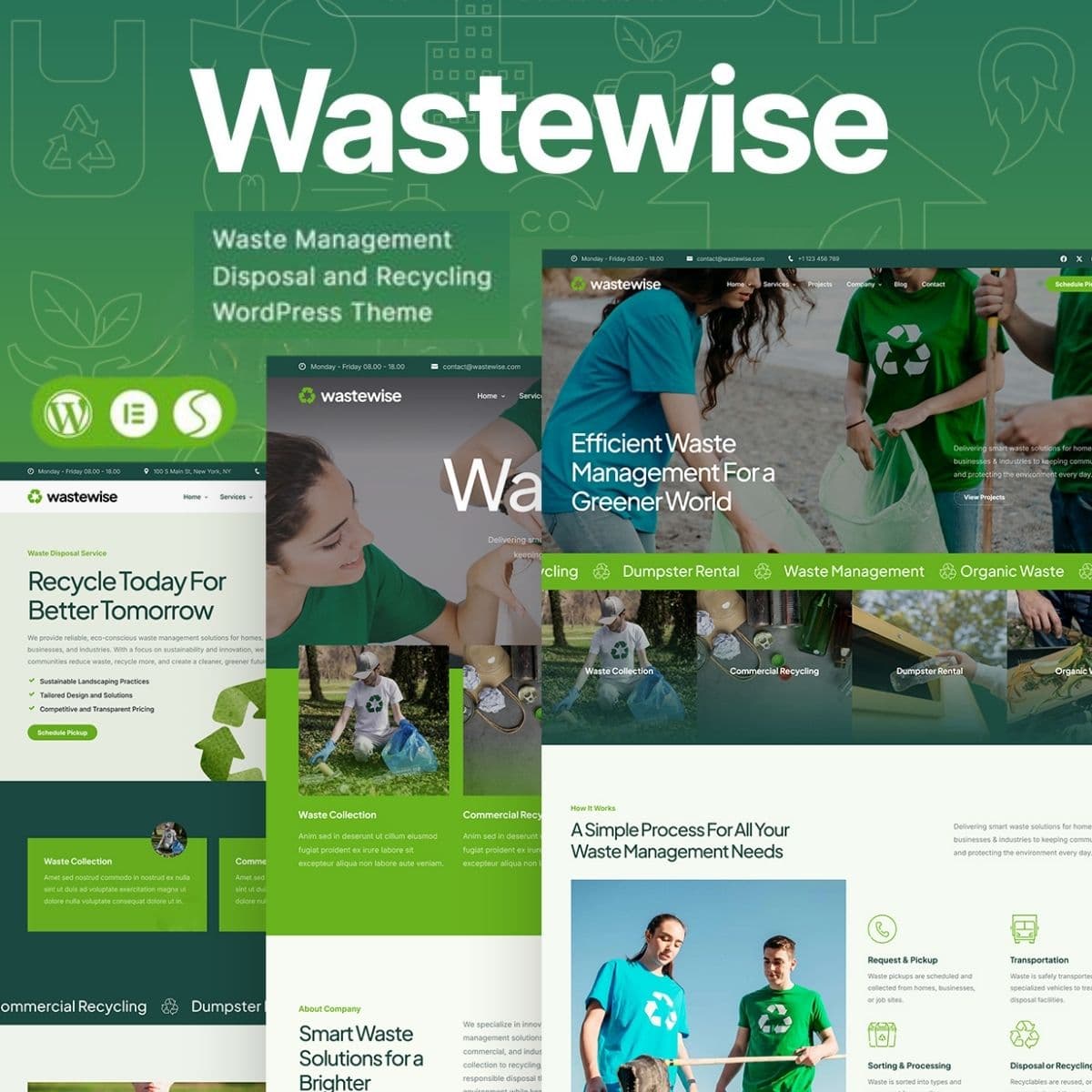 Screenshot of Wastewise interface