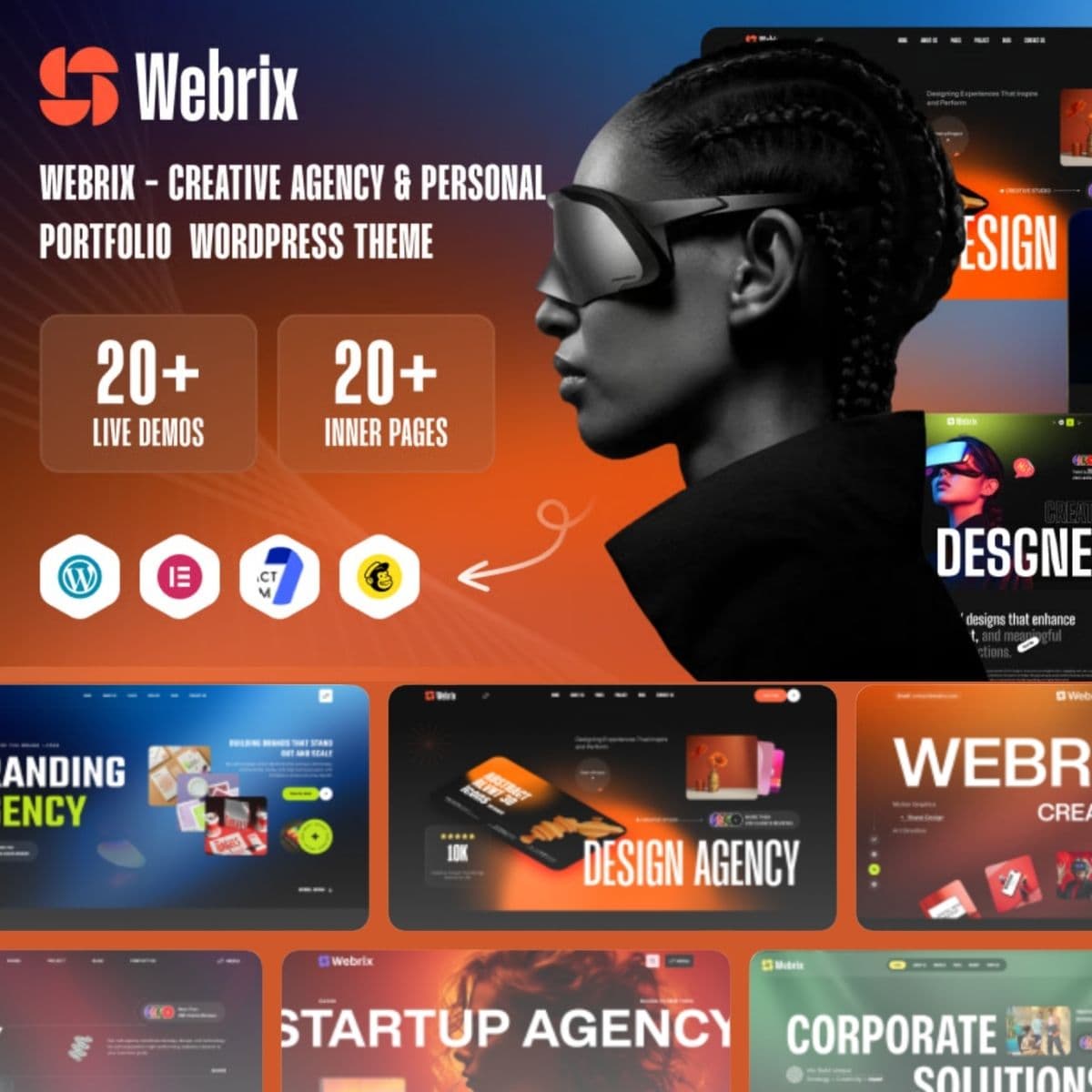 Webrix – WordPress Plugin/Theme Screenshot of Webrix interface
